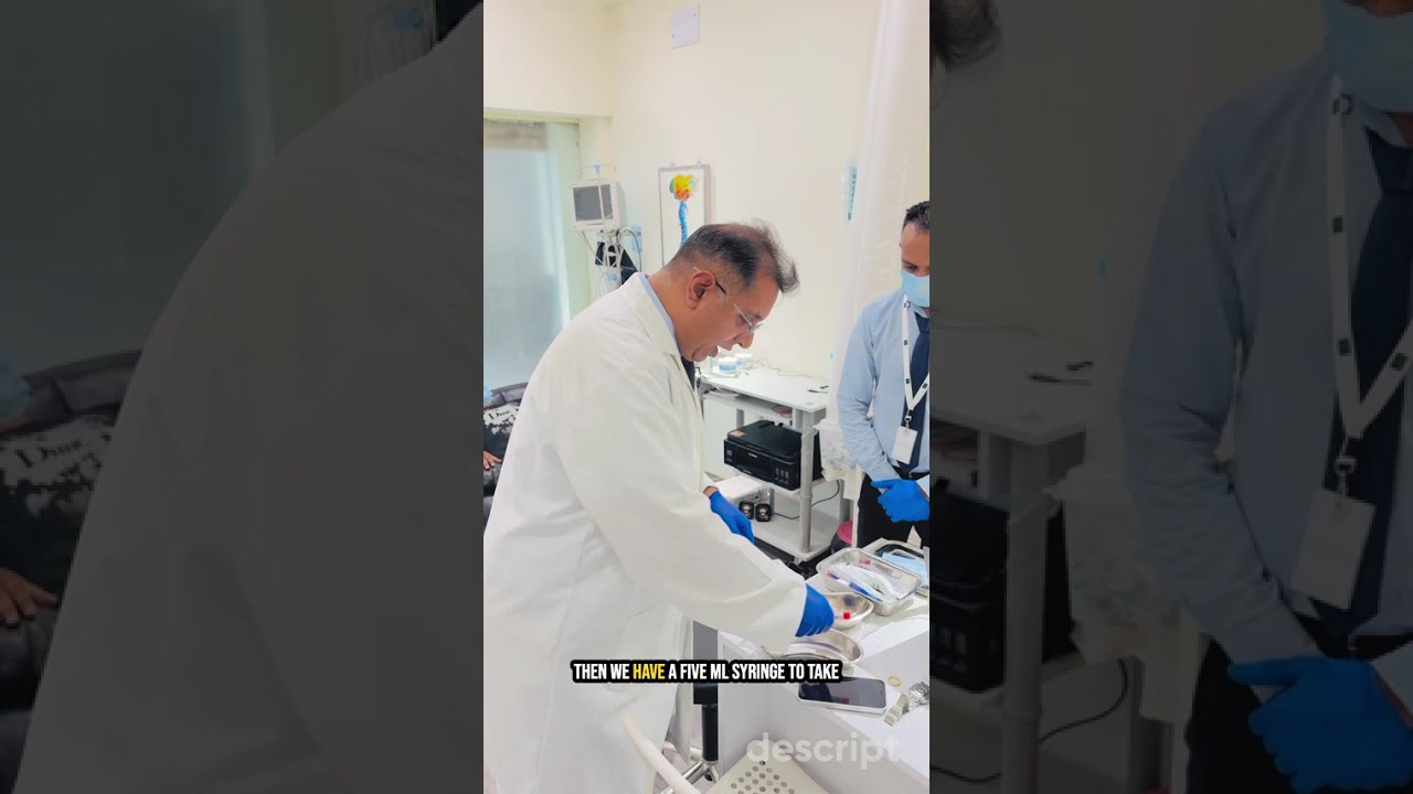 Dr. Bhupesh Kumar performing the SPG nerve block procedure at NeuroMet Wellness
